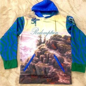 Youth XL #14 Multi Color Unisex Redemption Hoodie